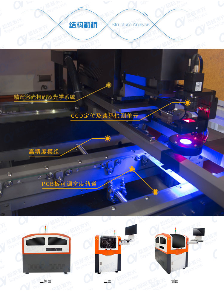 全自動PCB板激光打碼機結構解析  全自動PCB板激光打碼機結構解析